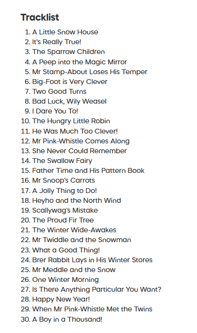 Tonies Audio Book - Enid Blyton - Winter Stories