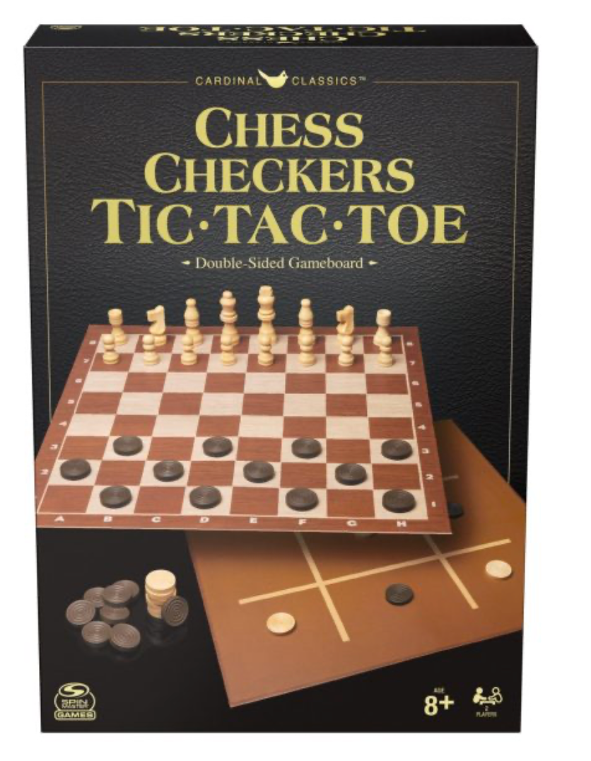 Cardinal Classic Games Chess, Checkers & Tic Tac Toe