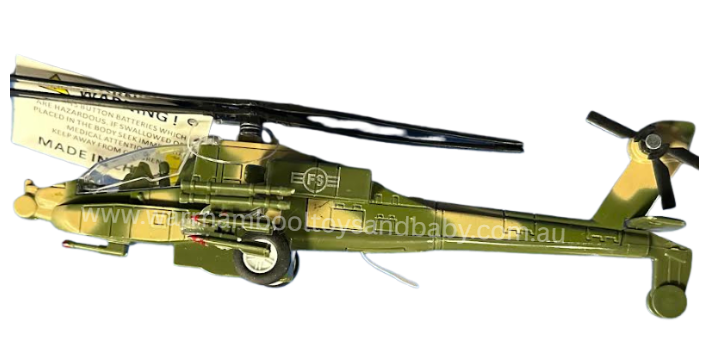 Military Assault Helicopter with Lights + Sound