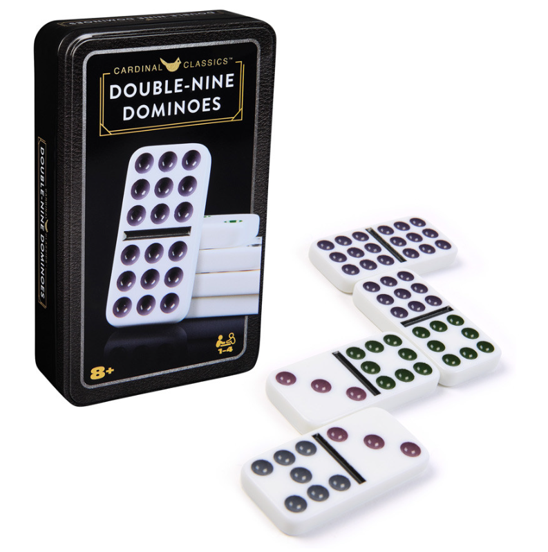 Cardinal Classics Double 9 Dominoes in Tin REFRESH