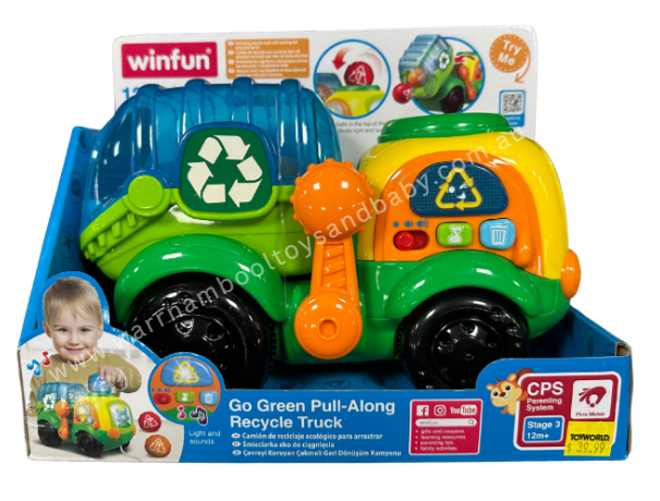Winfun Go Green Pull-Along Recycle Truck