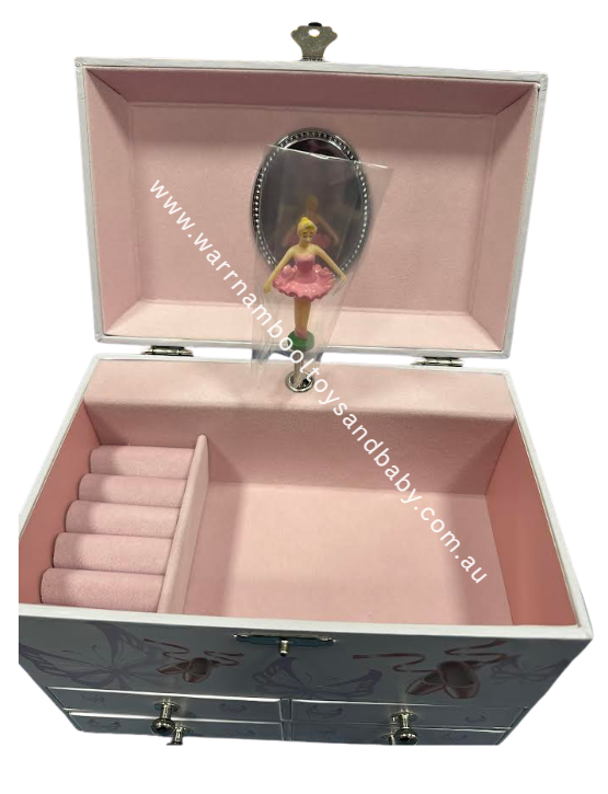 Jewellery Musical Box with Four Drawers