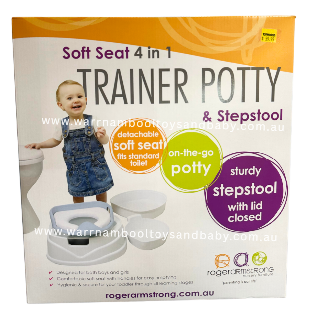 Roger Armstrong Soft Seat 4 in 1 Trainer Potty &amp; Step Stool