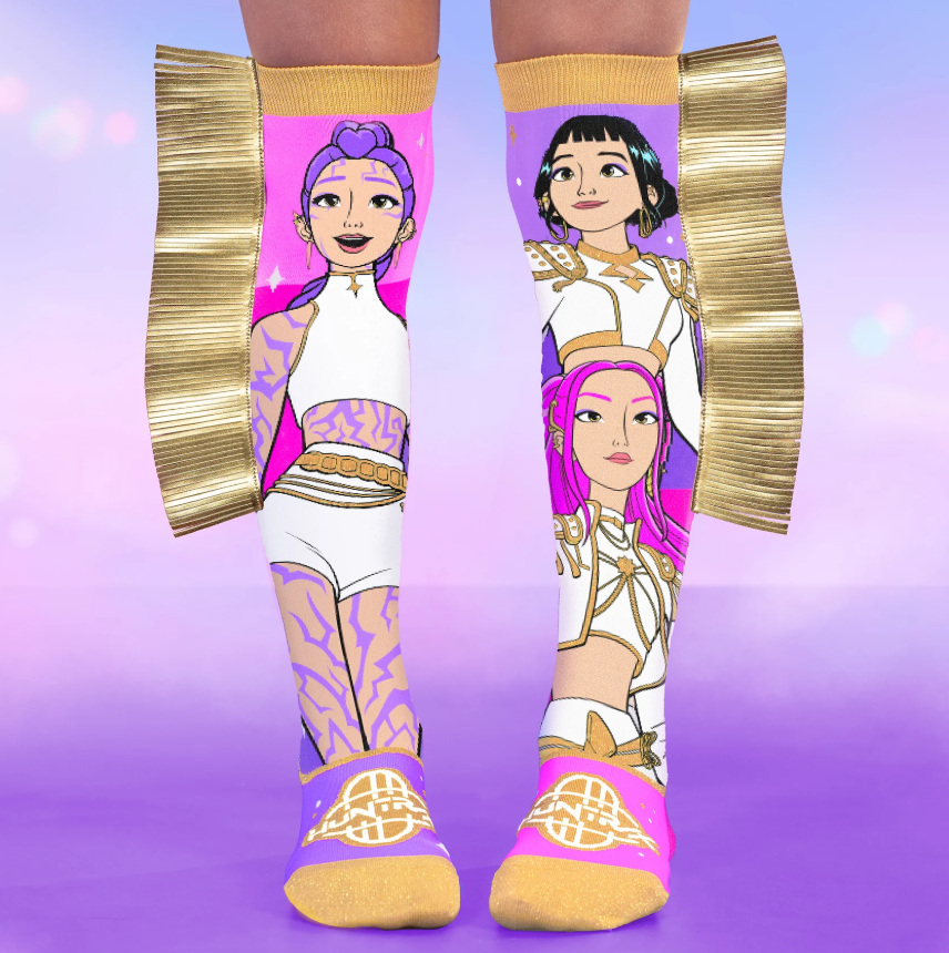 Mad Mia Socks K-Pop Demon Hunters Golden One Size 6-99