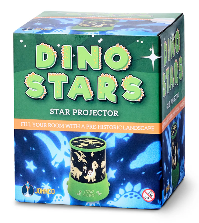 Johnco Dino Stars Star Projector - Req 3 AA Batteries