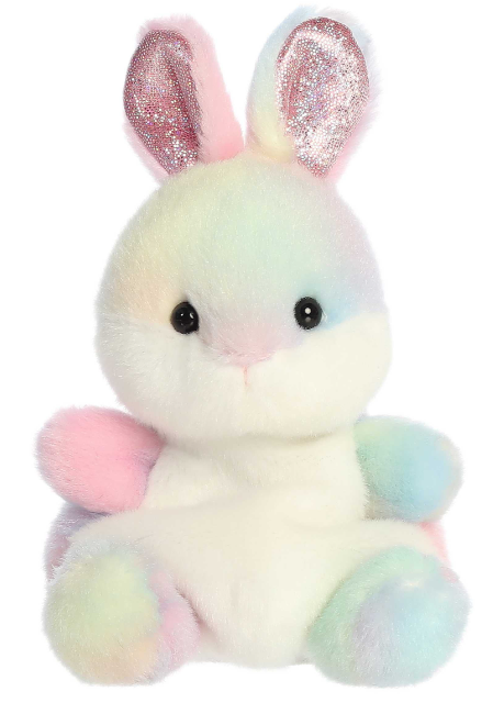 Palm Pals 13cm Opal Rainbow Bunny