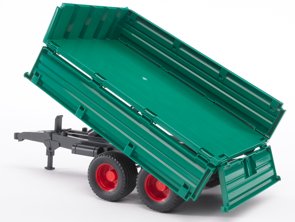 Bruder 02010 Tandem Axel Tipping Trailer With Removable Top