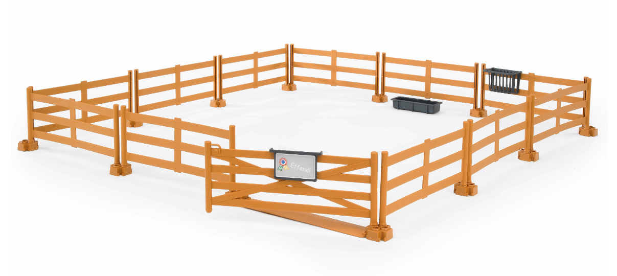 Bruder 62604 Pasture Fence Post & Rail brown