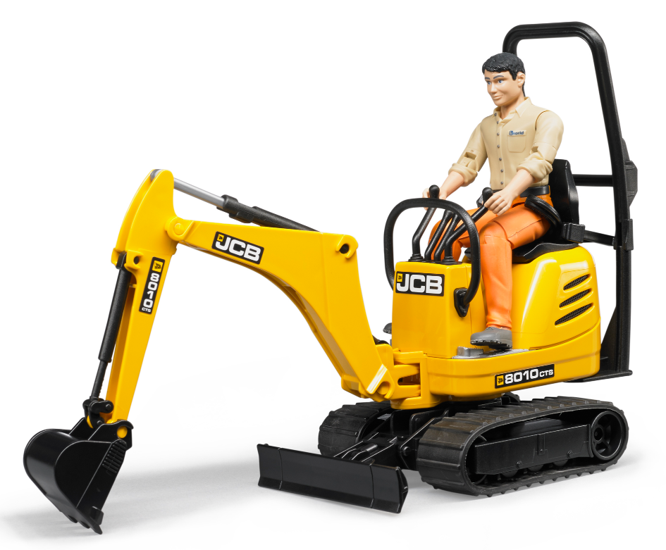 Bruder 62002 Jcb Micro Excavator 8010 W/worker