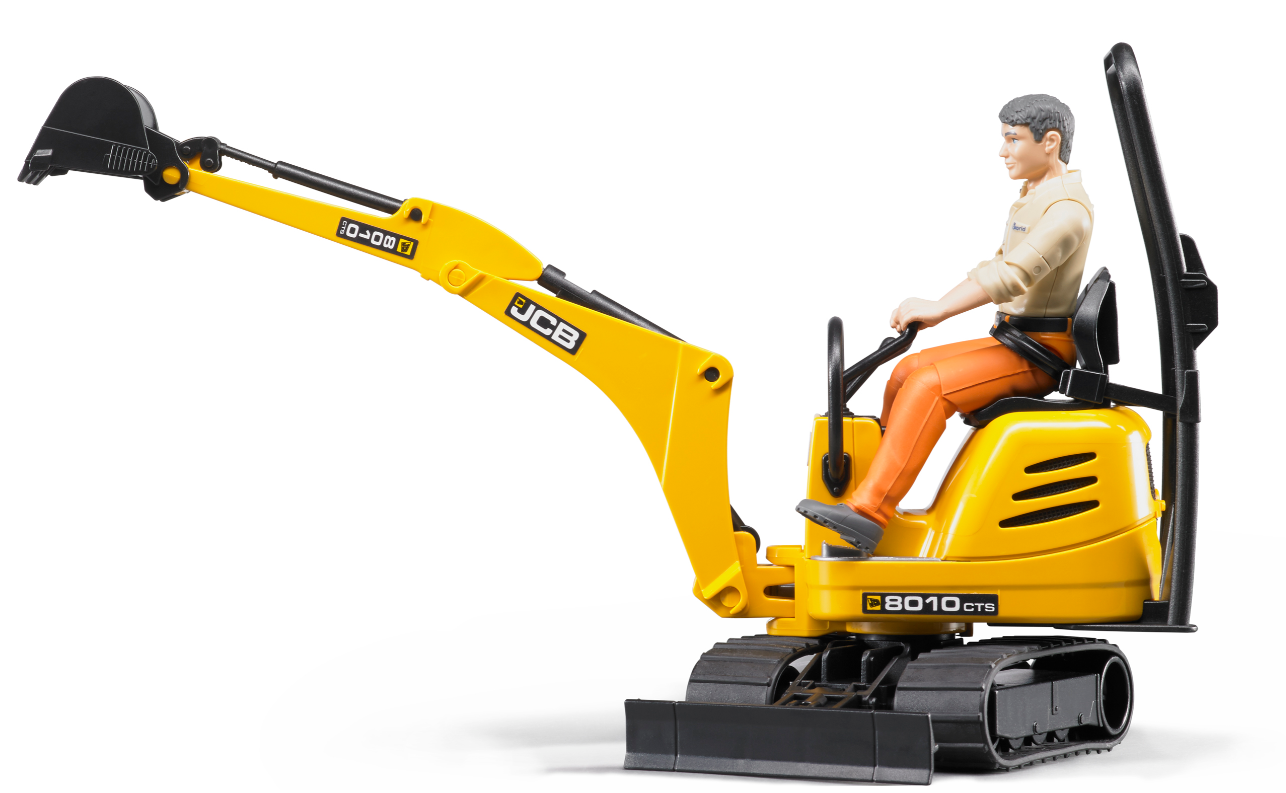 Bruder 62002 Jcb Micro Excavator 8010 W/worker