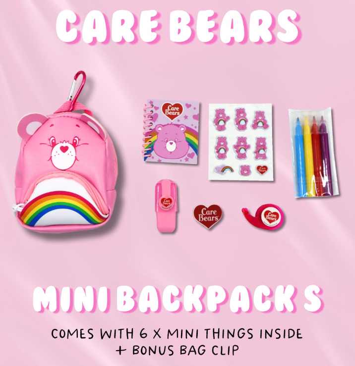 Care Bears Mini Backpack Surprise Asstd Characters Wave 3