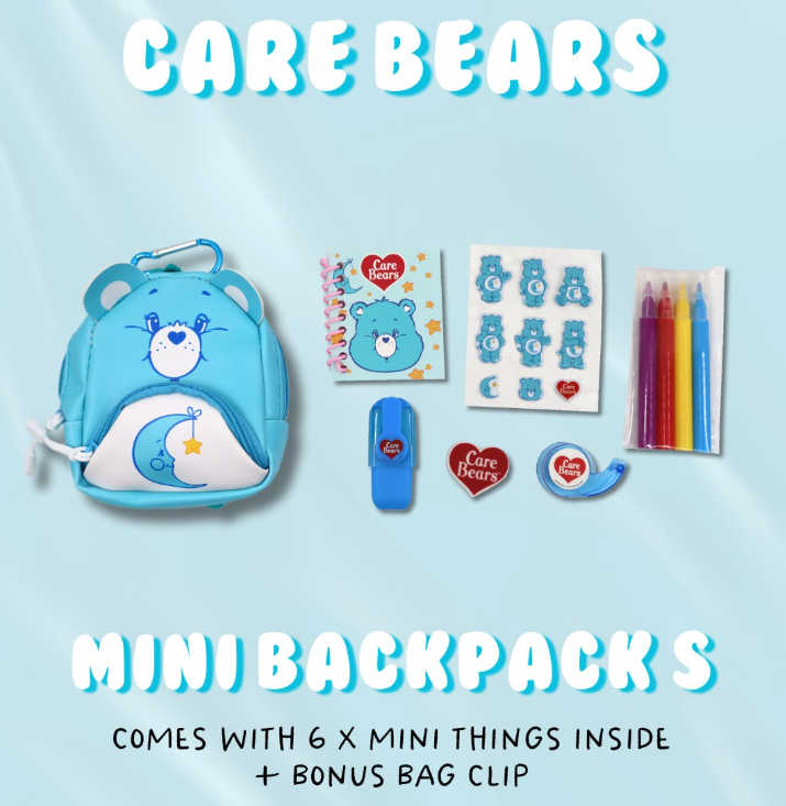 Care Bears Mini Backpack Surprise Asstd Characters Wave 3