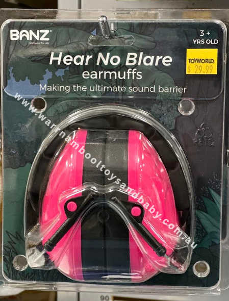 Baby Banz Child Earmuffs Pink Age 2-10 years