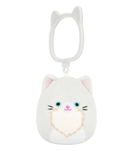 Squishmallows 3.5inch Clip On Plush - Zachariah Angora Cat