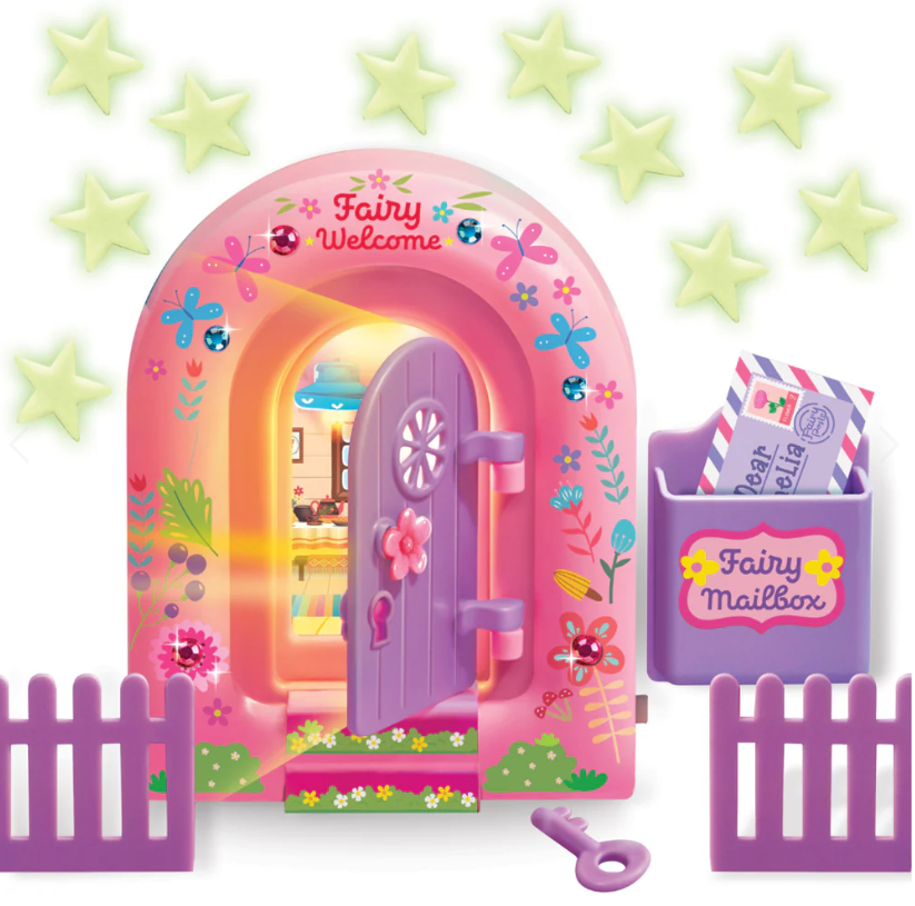 4M KidzMaker Starlit Light Up Fairy Door Kit - Req 2 AAA Batteries