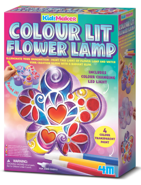 4M KidzMaker Colour Lit Flower Lamp Kit