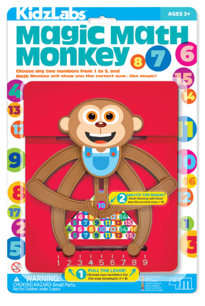 4M KidzLabs Magic Math Monkey - Ages 3+