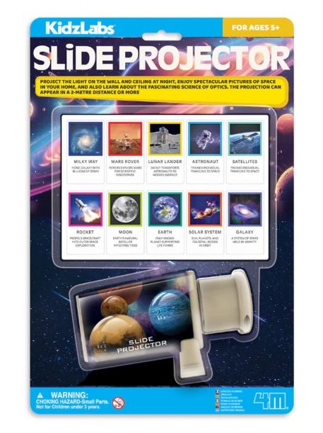 4M Kidz Labs Slide Projector - Space Explorer - Req 3 AAA Batteries