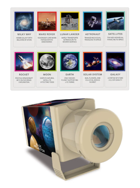 4M Kidz Labs Slide Projector - Space Explorer - Req 3 AAA Batteries