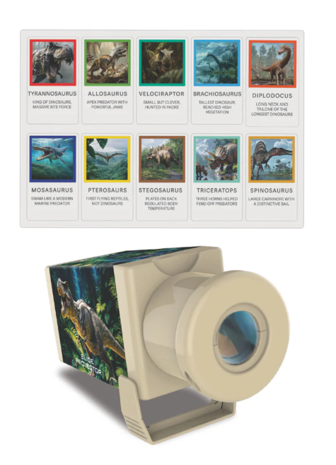 4M Kidz Labs Slide Projector - Ancient Dinosaurs - Req 3 AAA Batteries