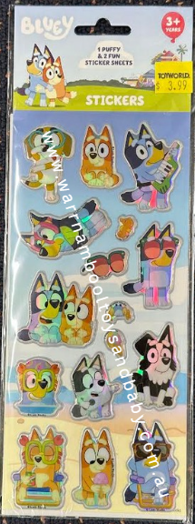 Stickers Bluey Puffy