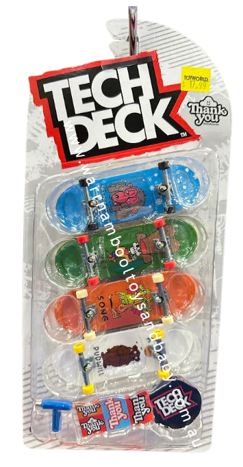 Tech Deck 4 Pack Multipack - Thank You