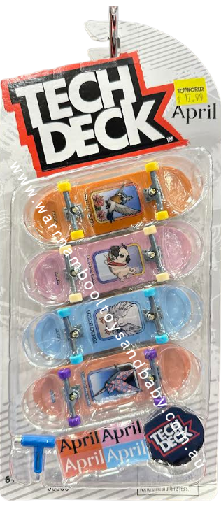 Tech Deck 4 Pack Multipack - April