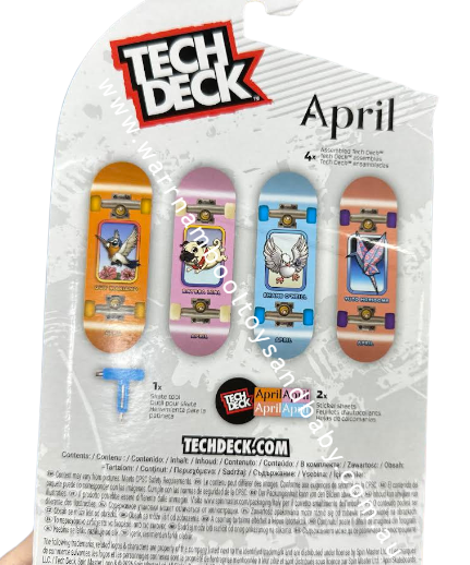 Tech Deck 4 Pack Multipack - April