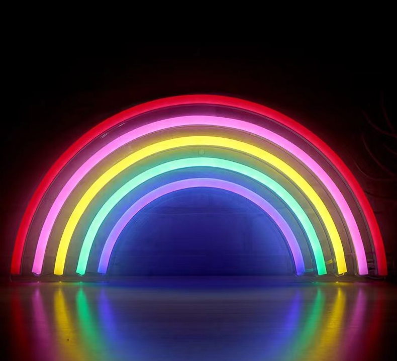 Neon Light Multi Coloured RAINBOW