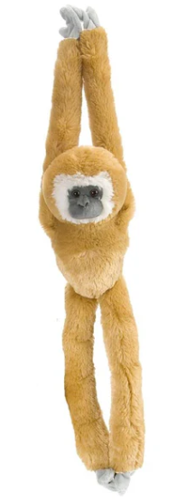 Hanging Monkey White Handed Gibbon 20in