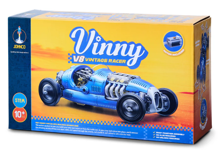 Johnco Vinny V8 Vintage Racer req 2 x AAA batteries