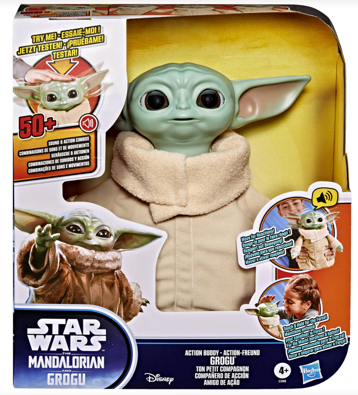 Star Wars The Mandalorian & Grogu Buddy Grogu 10 Inch Action Figure