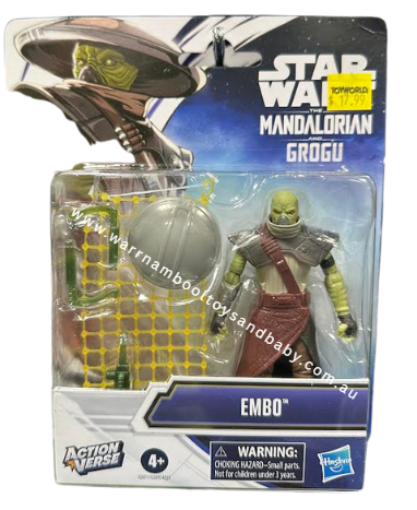 Star Wars ActionVerse The Mandalorian and Grogu 4.5 Inch Figure - Embo