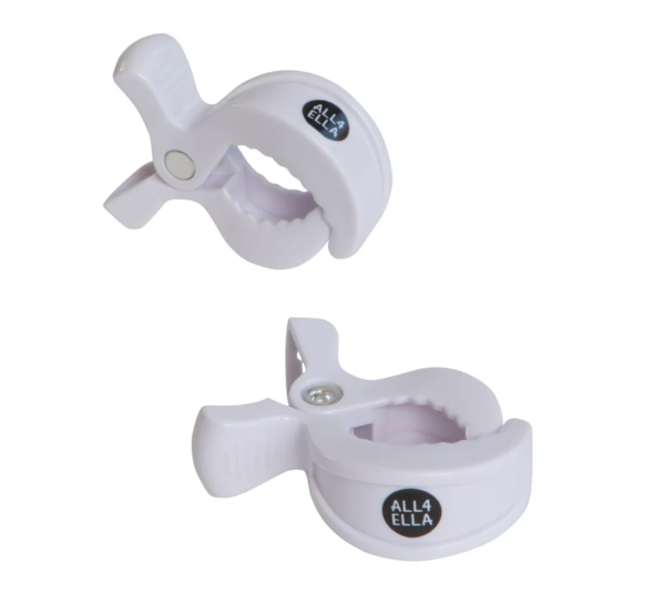 All4Ella Pram Pegs 2Pk White