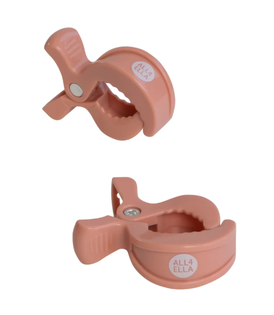 All4Ella Pram Pegs 2Pk Peach