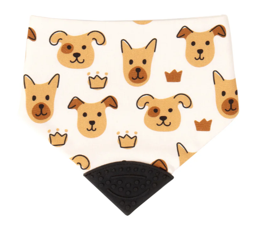 All4Ella Reversible Silicone Teether Bib - PUPPIES