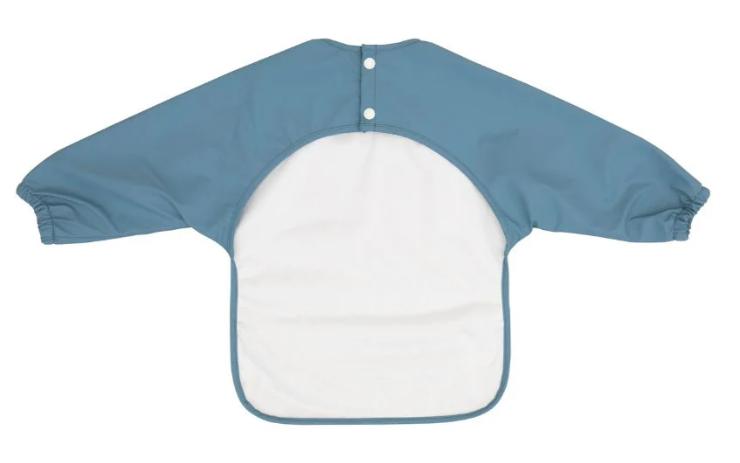 All4Ella Long Sleeve Bib 2 Tone Blue