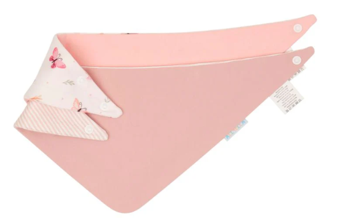 All4Ella Bandana Bib 2pk Sweet Butterfly