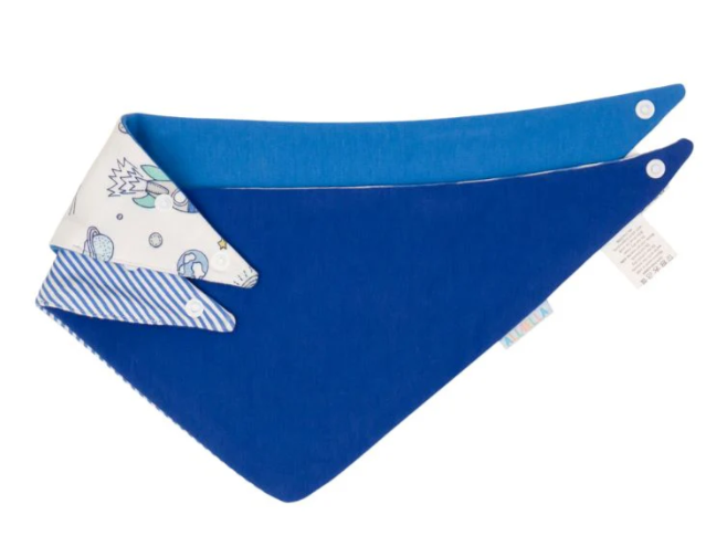 All4Ella Reversible Bib 2pk BLAST OFF