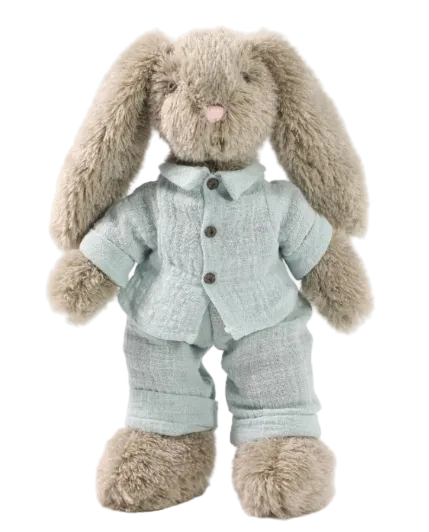 Cotton Candy 30cm Brown Bunny in Blue Suit