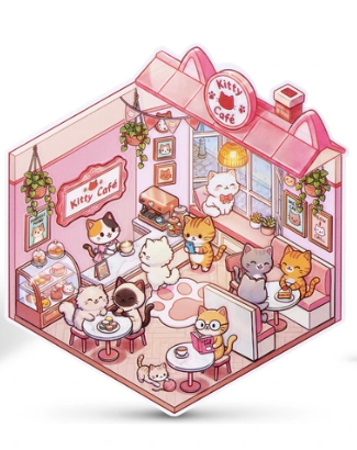 Zuru Sticker Therapy 80 Stickers Kawaii Kitties