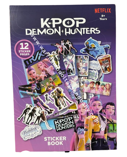 Kpop Demon Hunters 12 Page Sticker Book