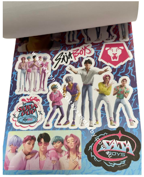 Kpop Demon Hunters 12 Page Sticker Book