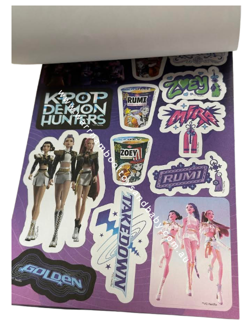 Kpop Demon Hunters 12 Page Sticker Book