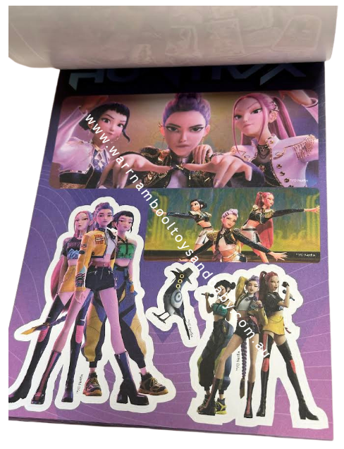 Kpop Demon Hunters 12 Page Sticker Book