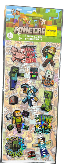 Stickers Puffy Minecraft