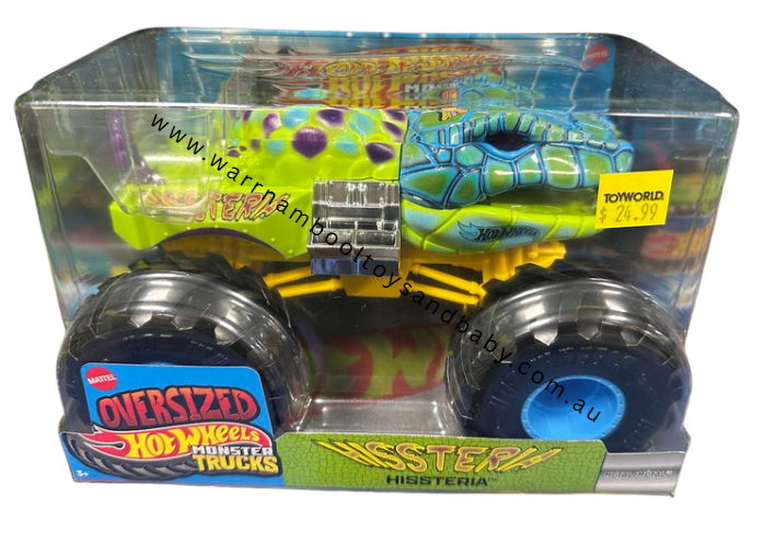 Hot Wheels Monster Trucks 1/24 Oversized Vehicle Hissteria