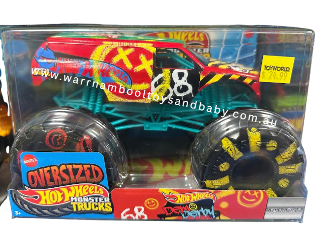 Hot Wheels Monster Trucks 1/24 Oversized Metal Demo Derby