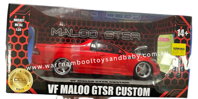 1/24 Red Supercharged VF MALOO GTSR Holden Ute - Fully Detailed Opening Doors, Bonnet & Tail Gate