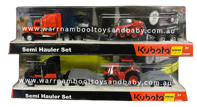 Tomy 1/64 Kubota Semi Hauler Set Assorted